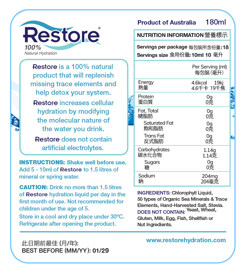 Restore Hydration 180ml